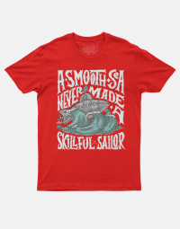 Smooth Sea - Red - tshirt