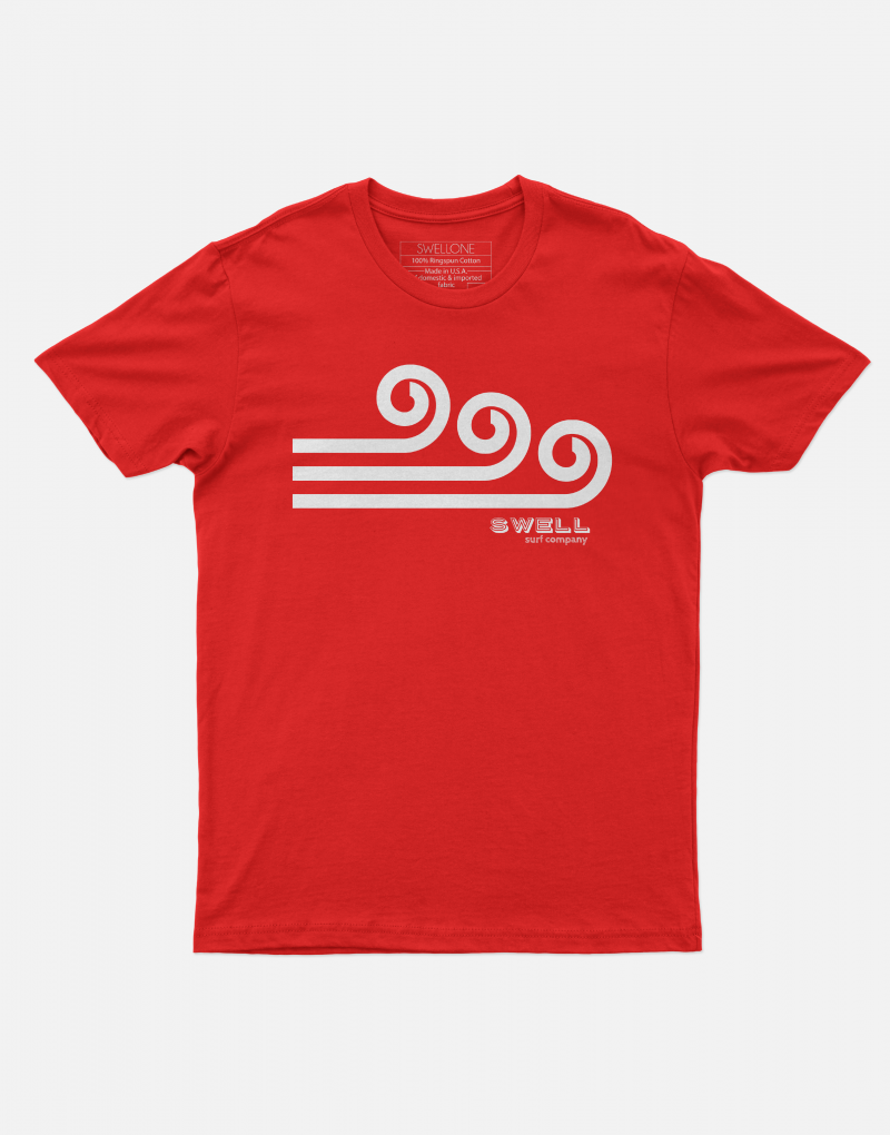 Red Swellone logo tshirt.