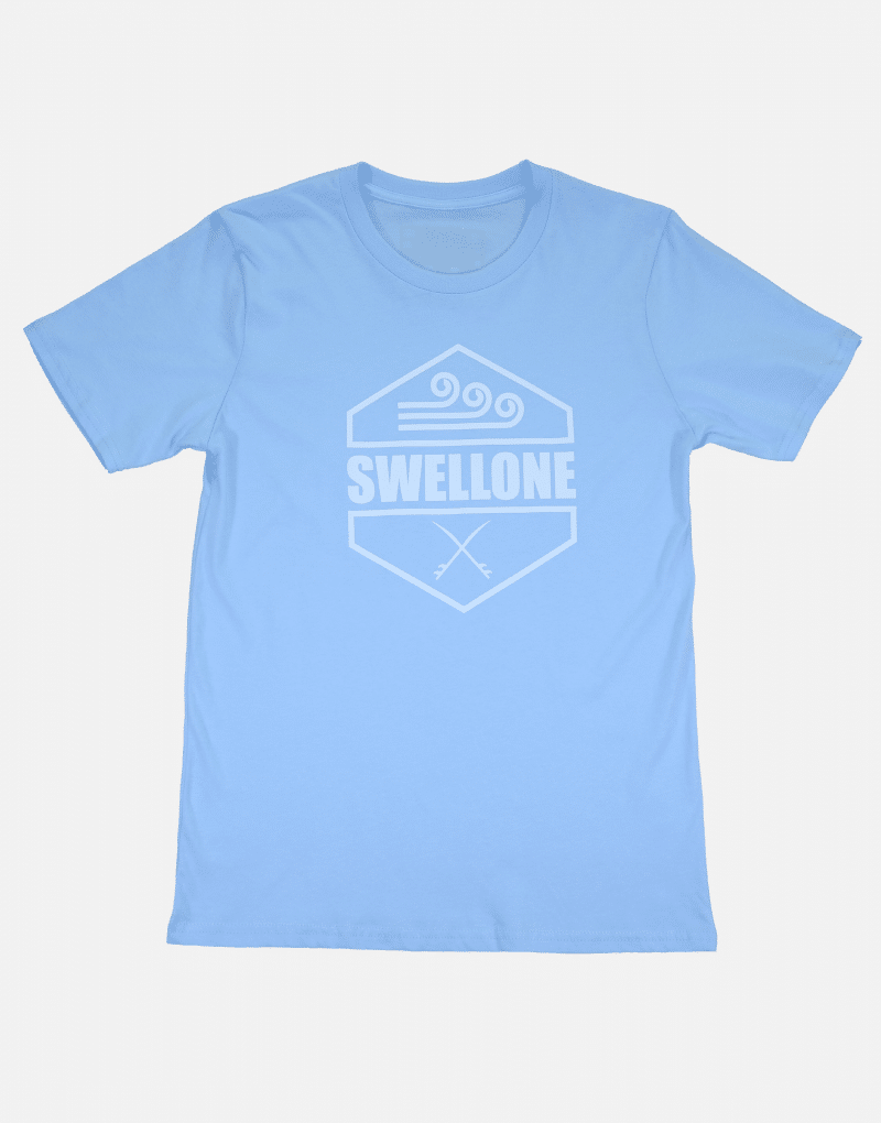 Sky blue Swellone diamond logo tshirt.