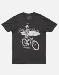 Surf to Death - Tshirt - Black